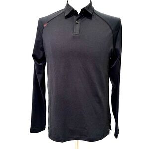 Rhône Black Long Sleeve Men's Shirt
